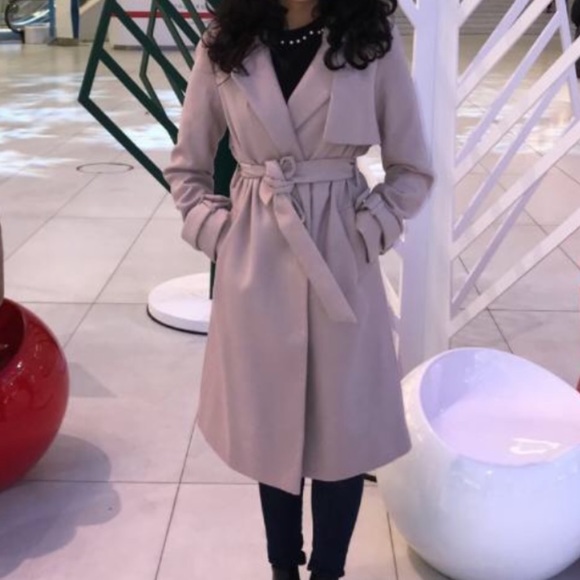 Jackets & Blazers - Long lavender wrap coat